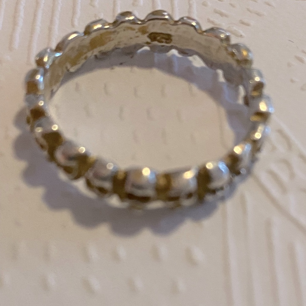 Antique skull eternity band Silver - Picture 6 of 7
